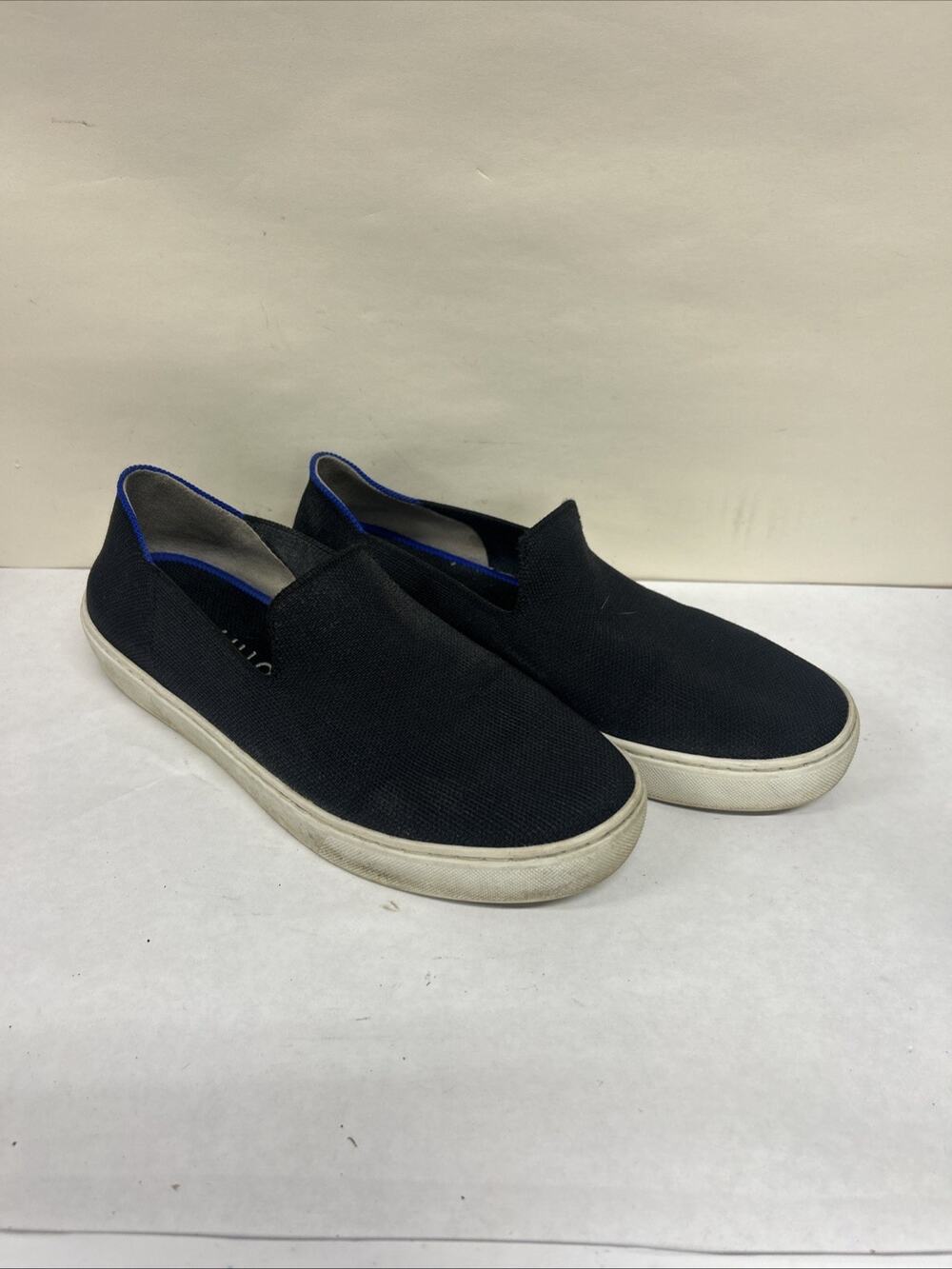 Rothy's Womens Shoes Slip On Size 9 Black Stretch Flat Sneakers Casual Comfort